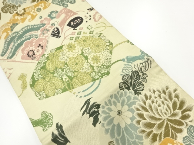 Japanese Kimono / Antique Maru Obi Combined weave